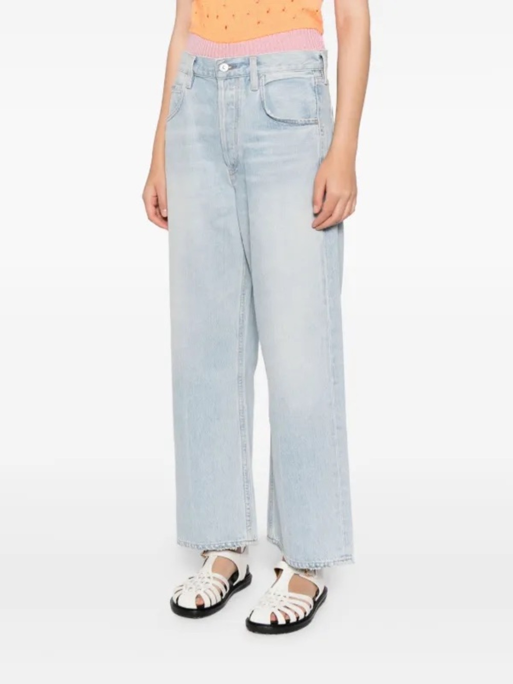 $268 NWOT Citizens Of Humanity “Gaucho” Wide-Leg Cropped Jeans in Seaton Sz 29